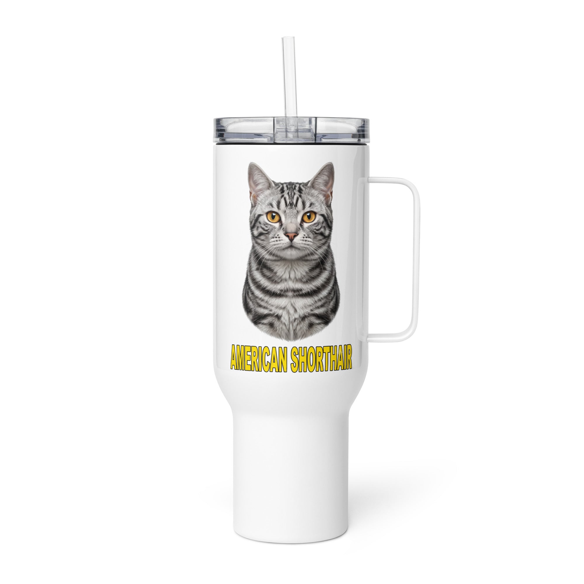 American Shorthair Cat Travel Mug