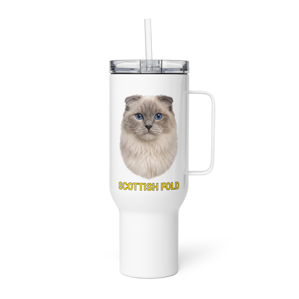 Scottish Fold Cat Travel Mug