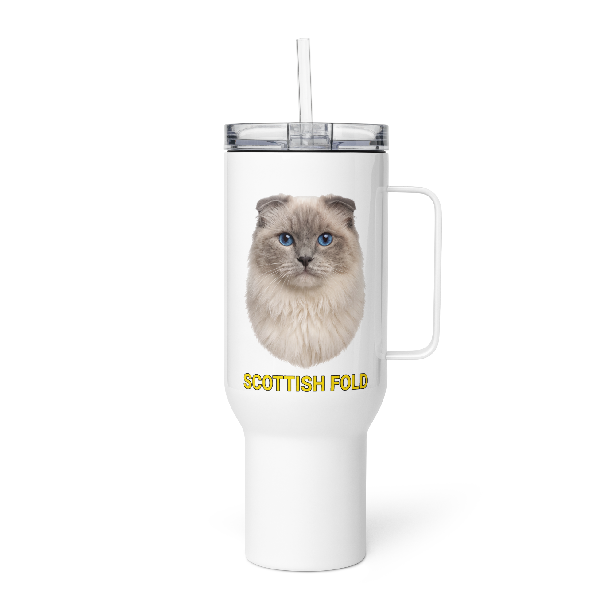 Scottish Fold Cat Travel Mug