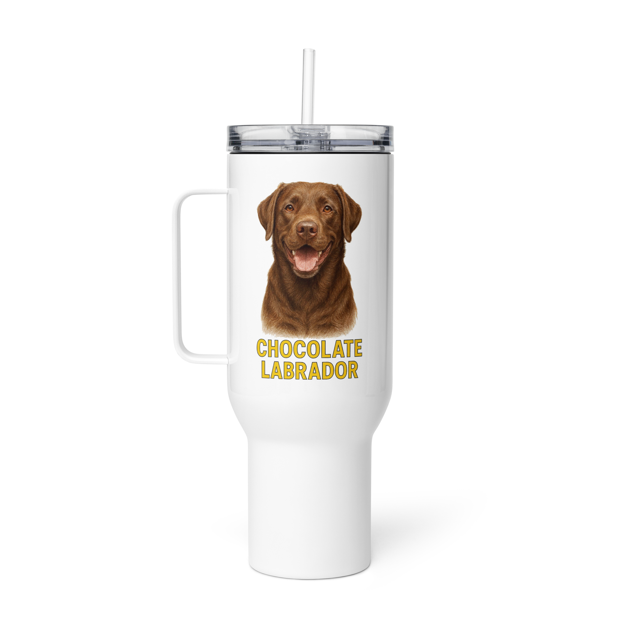 Chocolate Labrador Travel Mug