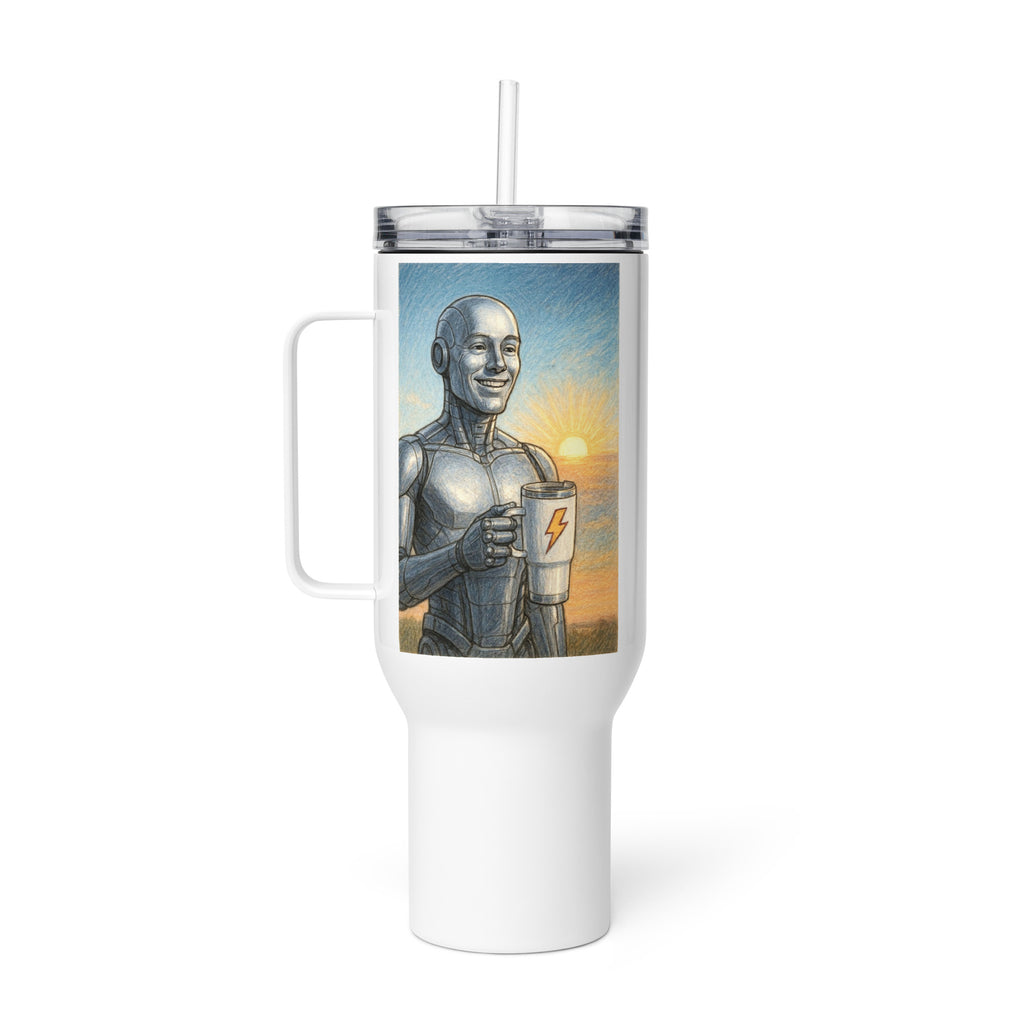 Metal Android Man Travel Mug
