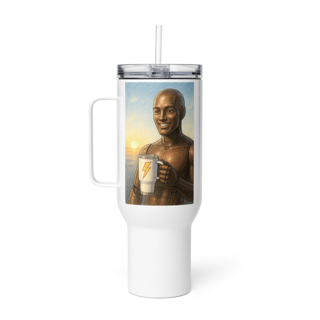 Mocha Android Man Travel Mug