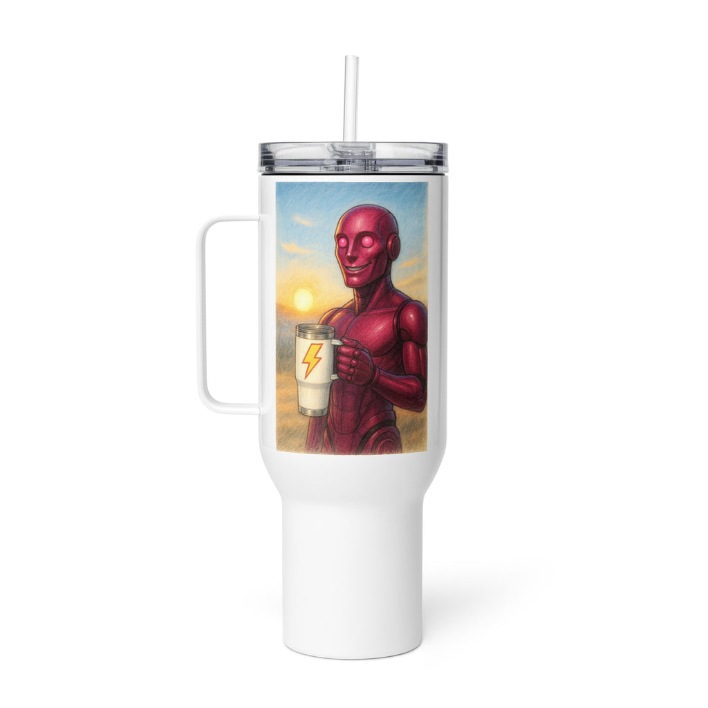 Red Android Man Travel Mug