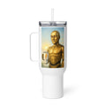 Gold Android Man Travel Mug