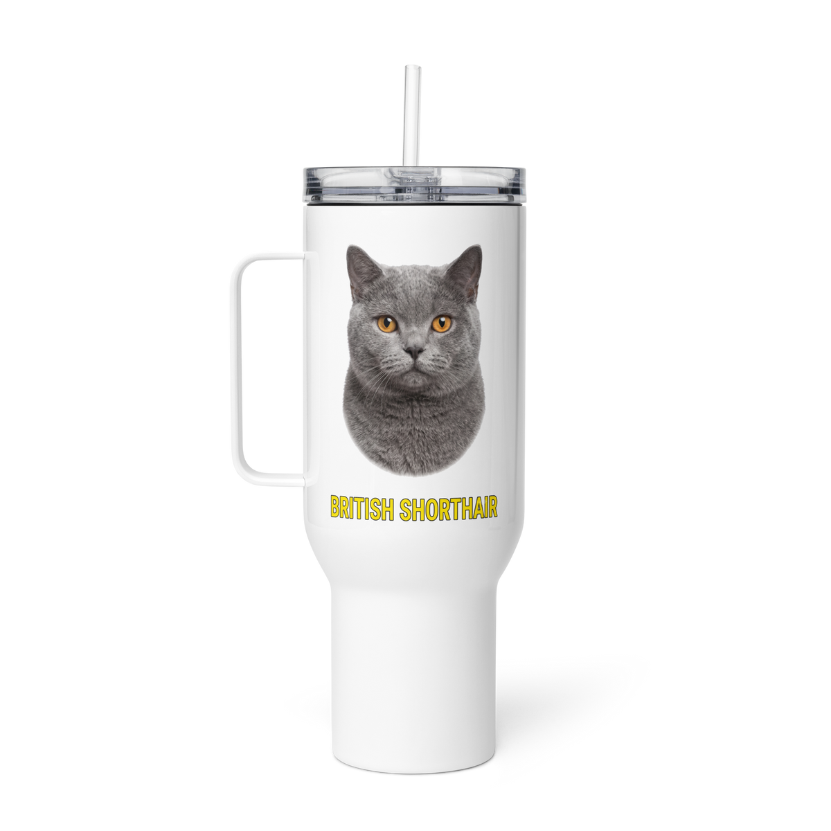 British Shorthair Cat Travel Mug