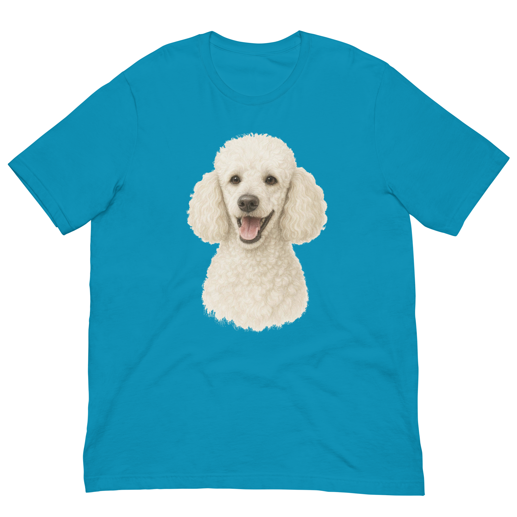 White Poodle Unisex t-shirt
