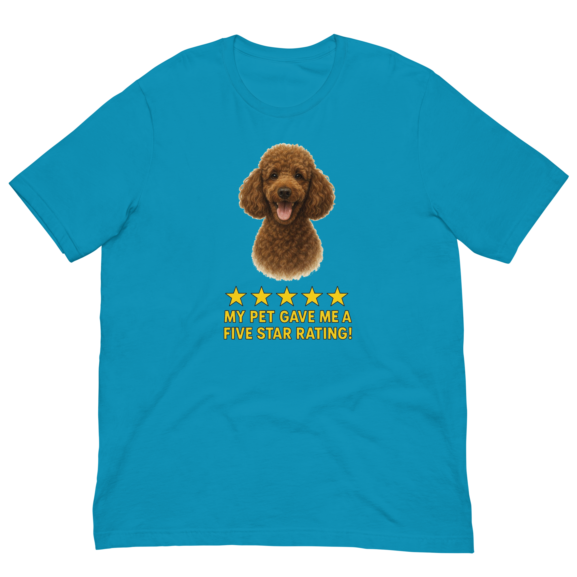 Brown Poodle Rating Unisex t-shirt