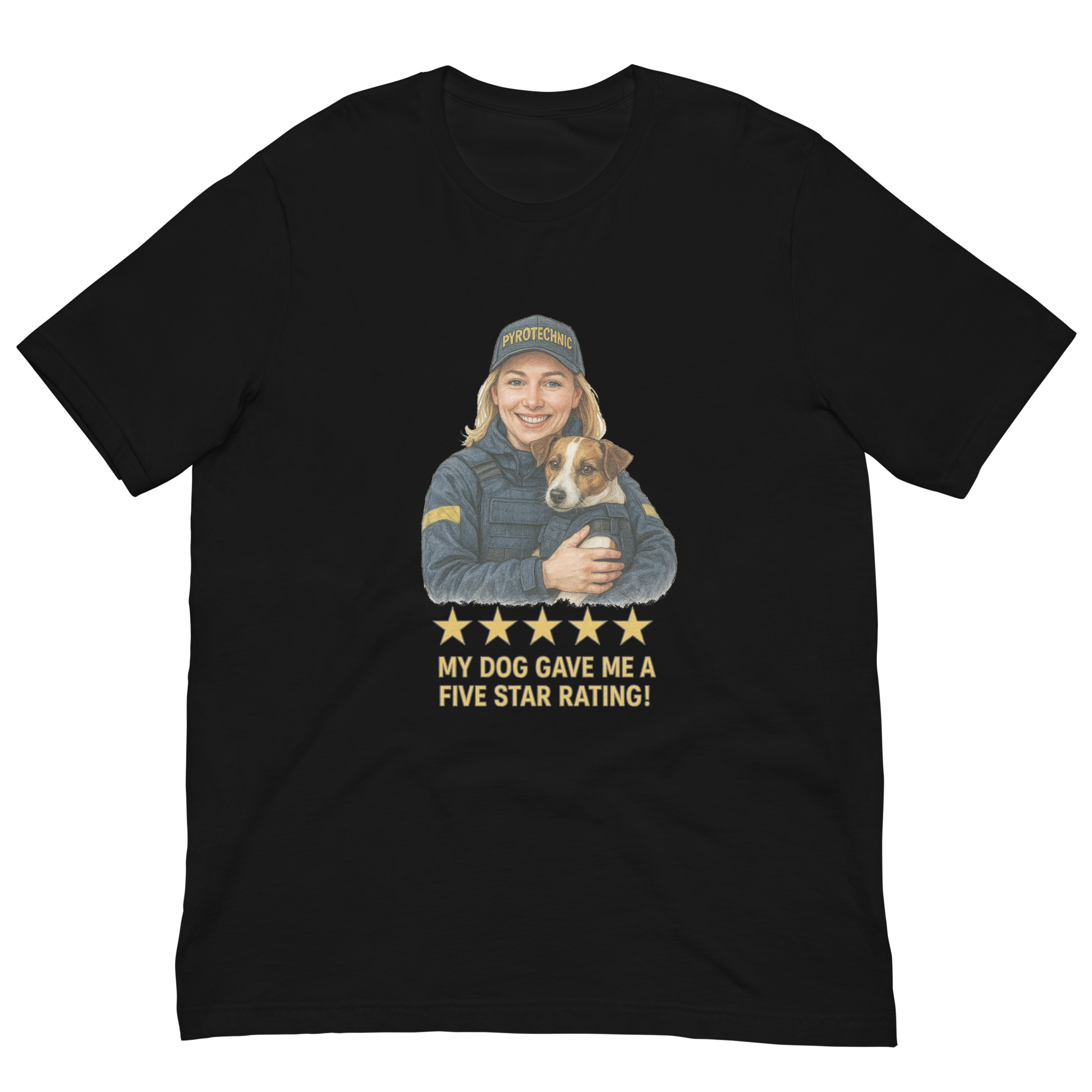 Blonde Woman with Patron graphic tee - black