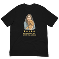 Brunette Woman with Cocker Spaniel graphic tee - black