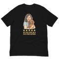 Brunette Woman with Dachshund graphic tee - black