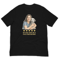 Brunette Woman with Dalmatian graphic tee - black