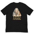 Salt & Pepper Woman with Basset Hound graphic tee - black