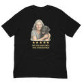 Salt & Pepper Woman with Black Labrador graphic tee - black