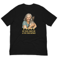 Salt & Pepper Woman with Boston Terrier graphic tee - black