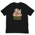 Salt & Pepper Woman with Alaskan Husky graphic tee - black