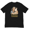 Salt & Pepper Woman with Bull Terrier graphic tee - black