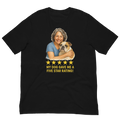 Salt & Pepper Woman with Bulldog graphic tee - black