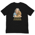 Salt & Pepper Woman with Cocker Spaniel graphic tee - black