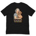 Salt & Pepper Woman with Dachshund graphic tee - black