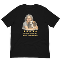 Salt & Pepper Woman with Saint Bernard graphic tee - black