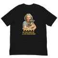 Salt & Pepper Woman with Schnauzer graphic tee - black