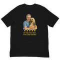 Salt & Pepper Man with Afghan Hound graphic tee.