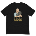 Salt & Pepper Man with Black Poodle graphic tee.