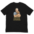Salt & Pepper Man with Brown Poodle graphic tee.