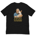 Salt & Pepper Man with Bull Terrier graphic tee.