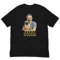 Salt & Pepper Man with Pug graphic tee.