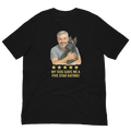 Salt & Pepper Man with Scottie graphic tee.