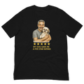 Salt & Pepper Man with Shih Tzu graphic tee.