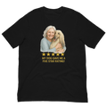 White Hair Woman with Afghan Hound graphic tee.