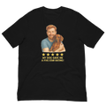 Red Hair Man with Dachshund graphic tee.