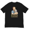 Red Hair Man with Dalmatian graphic tee.