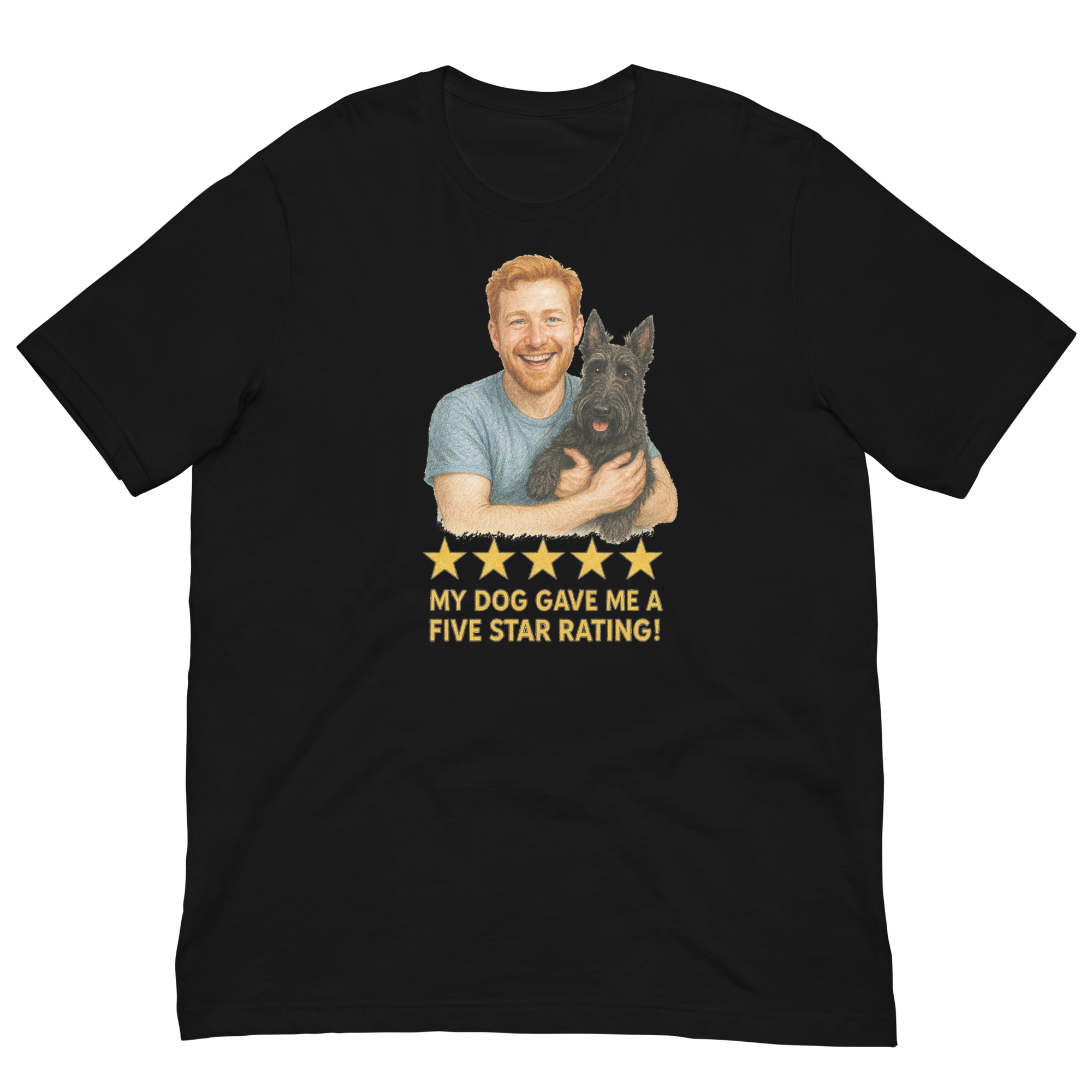 Red Hair Man with Scottie
