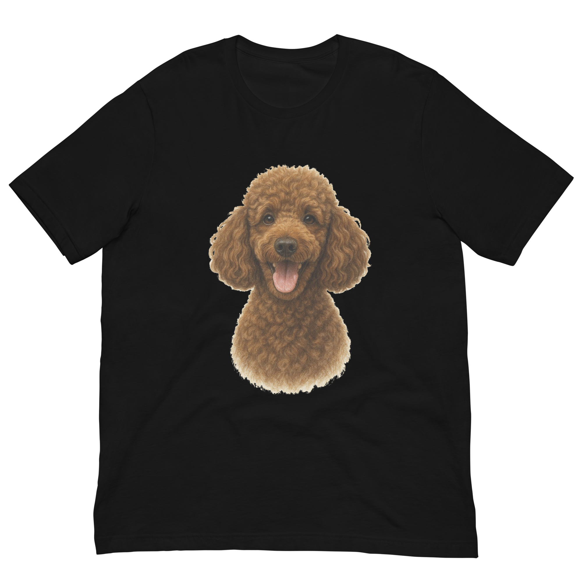 Brown Poodle Unisex t-shirt