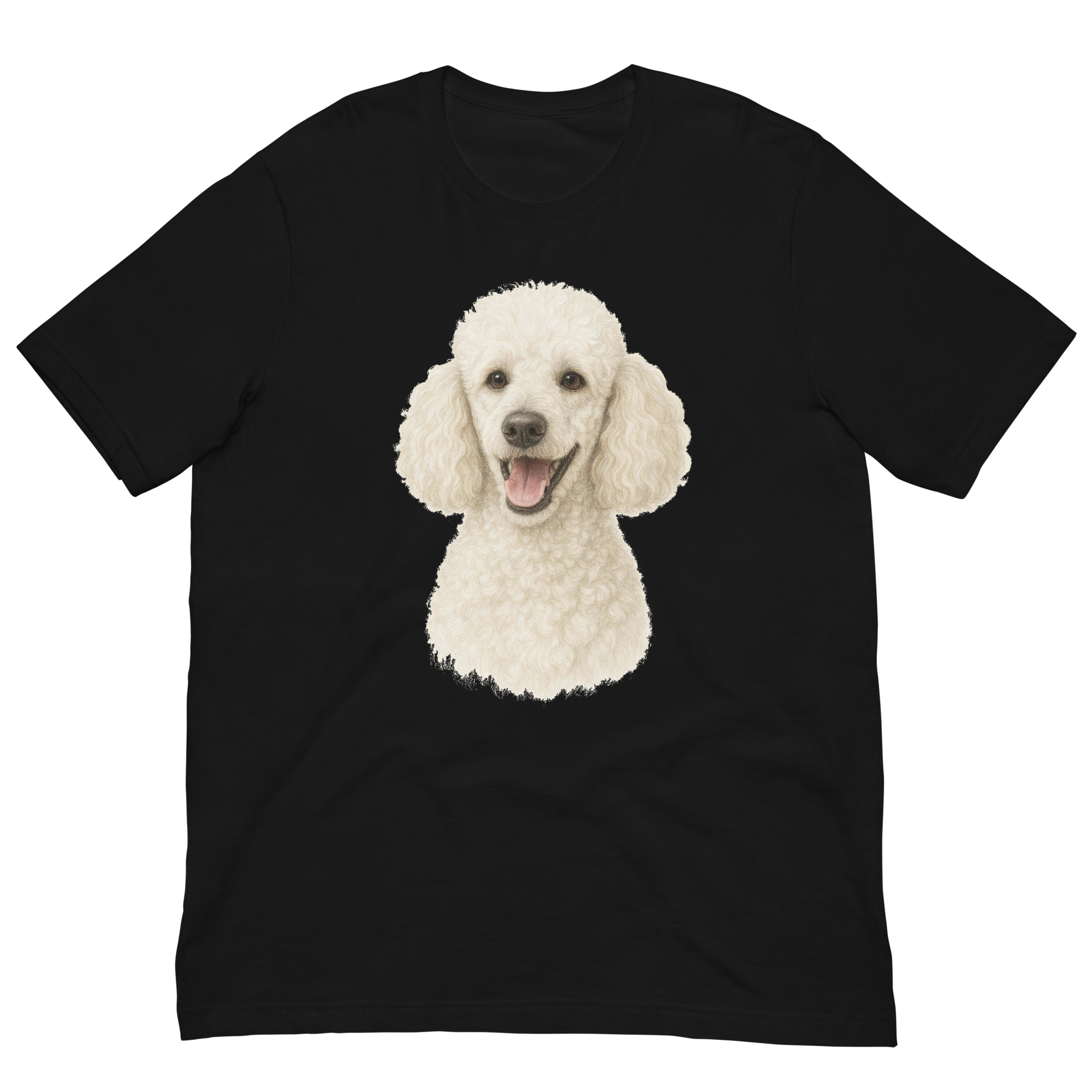 White Poodle Unisex t-shirt