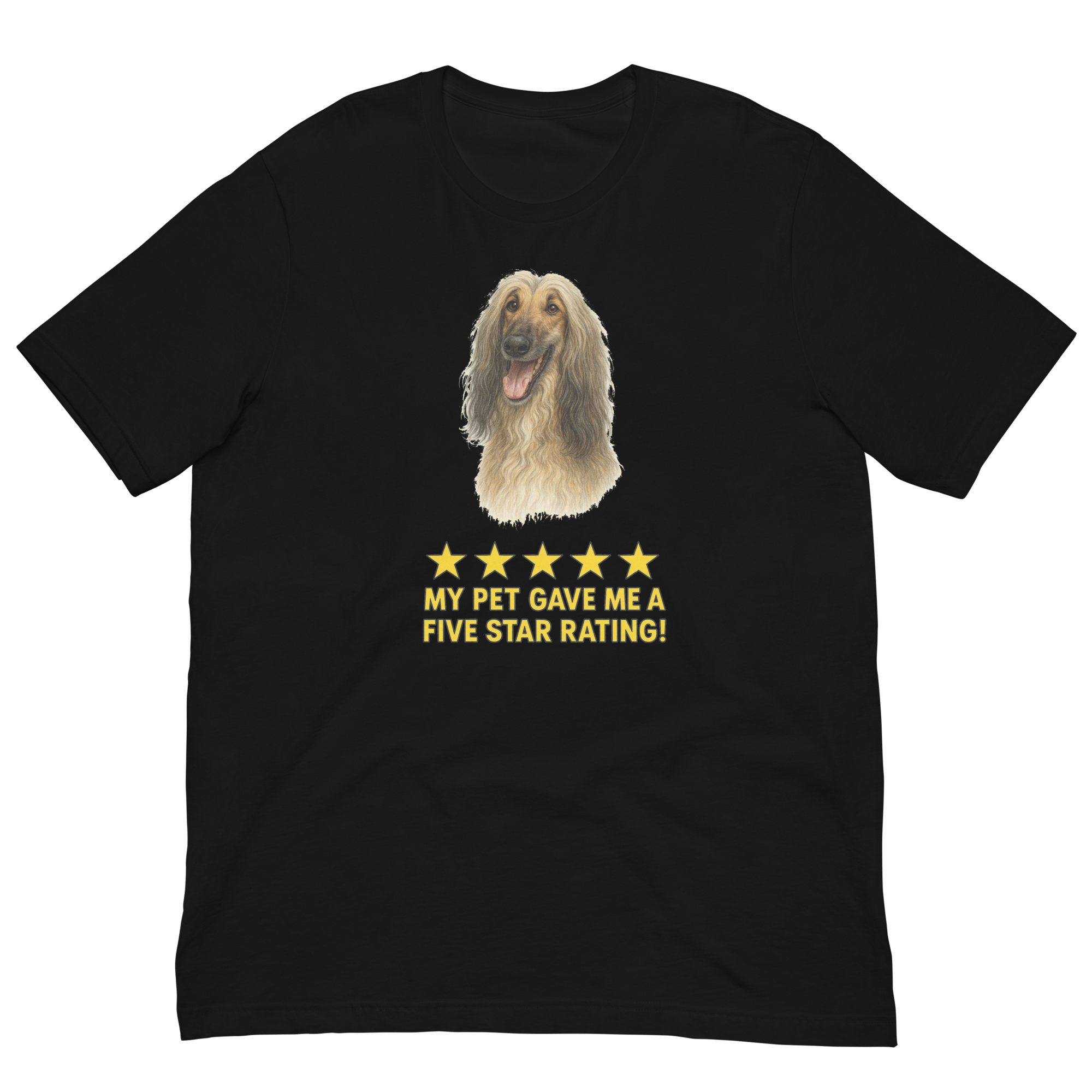Afghan Hound Rating Unisex t-shirt