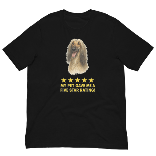 Afghan Hound Rating Unisex t-shirt
