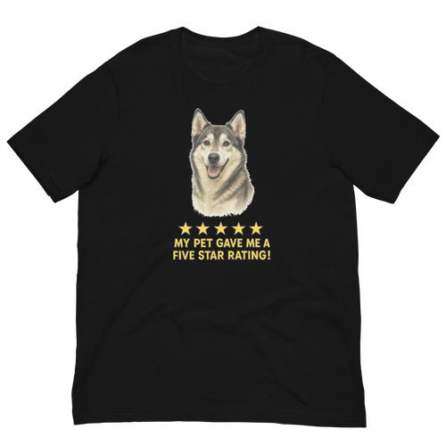 Alaskan Husky Rating Unisex t-shirt