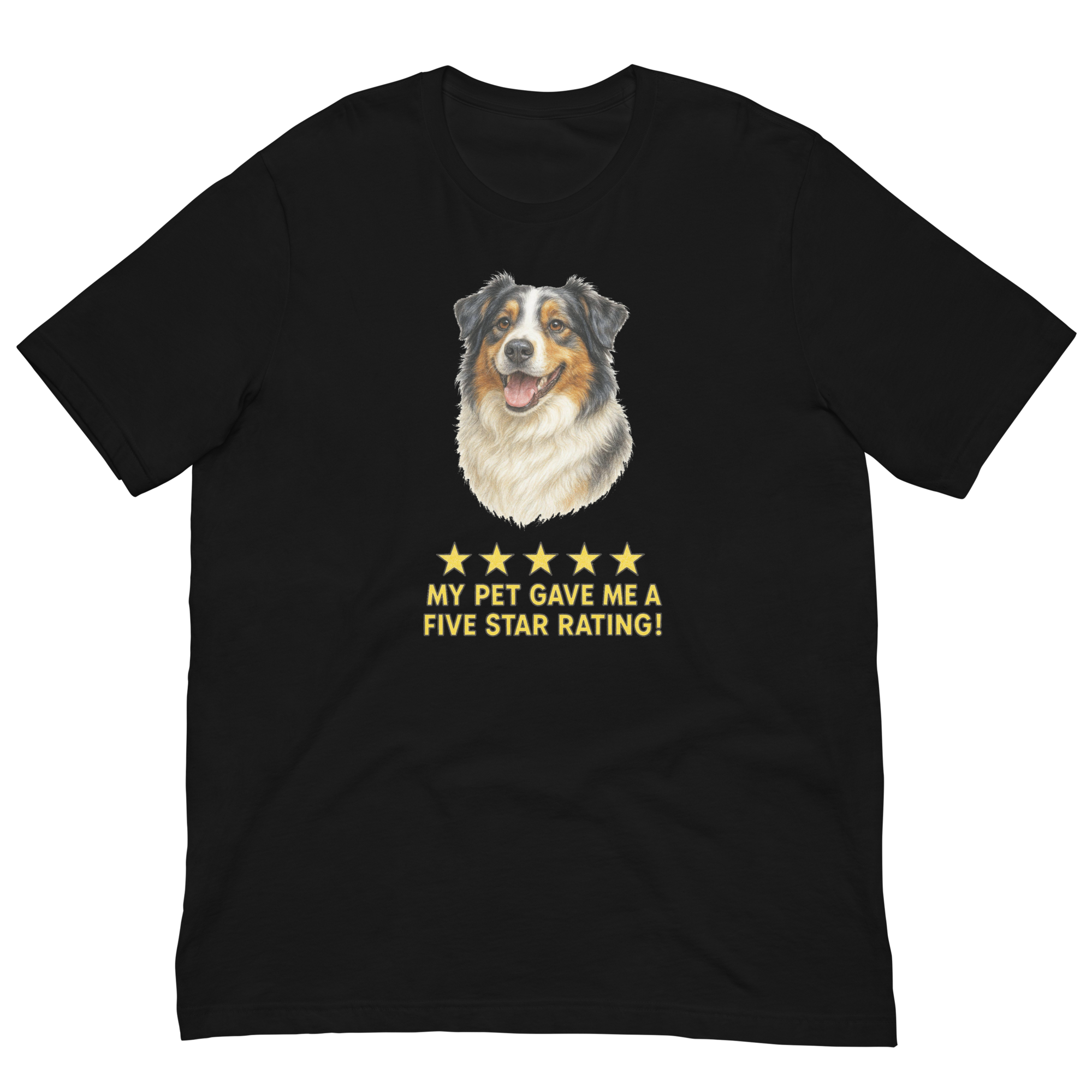 Australian Shepherd Rating Unisex t-shirt