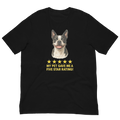 Boston Terrier Rating Unisex t-shirt
