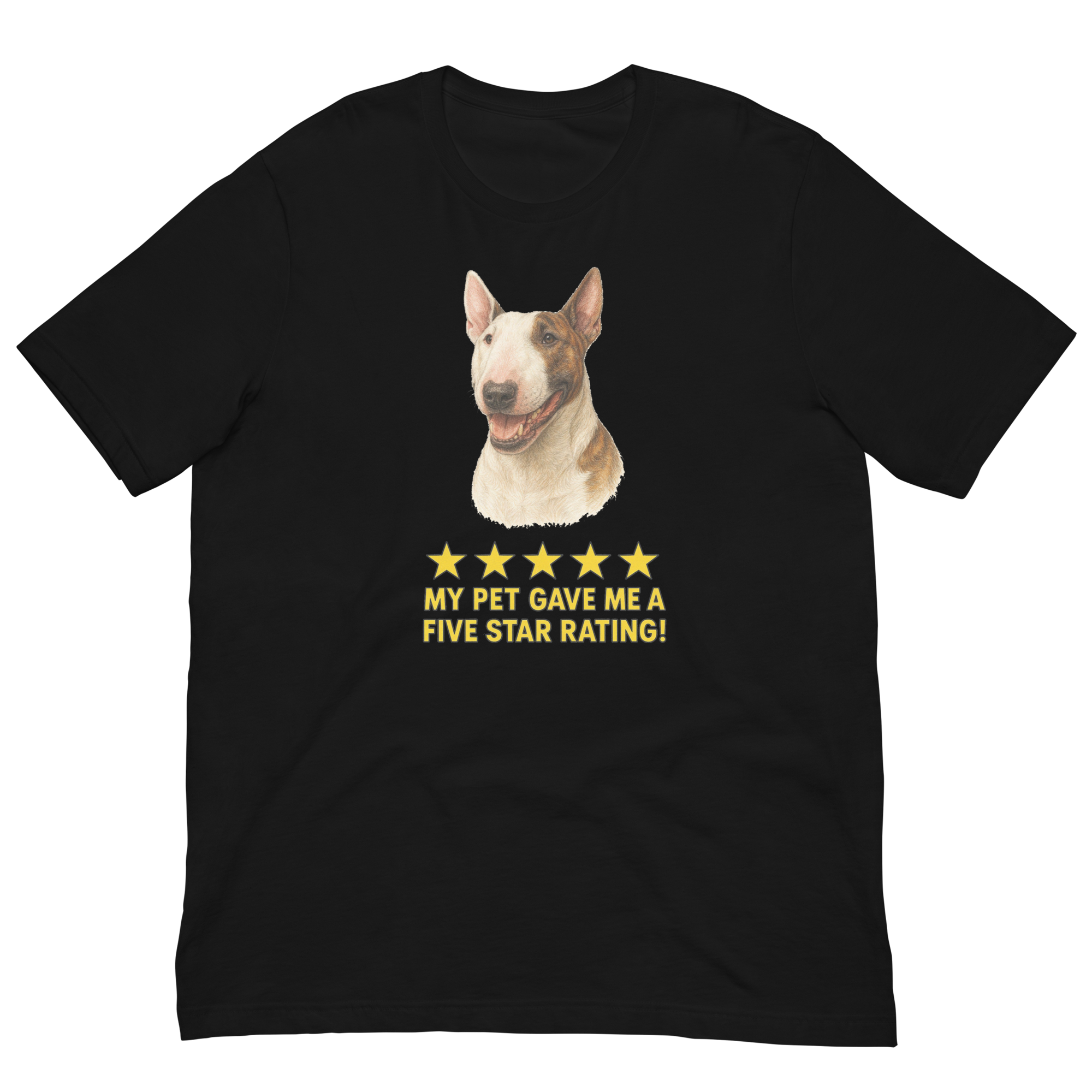 Bull Terrier Rating Unisex t-shirt
