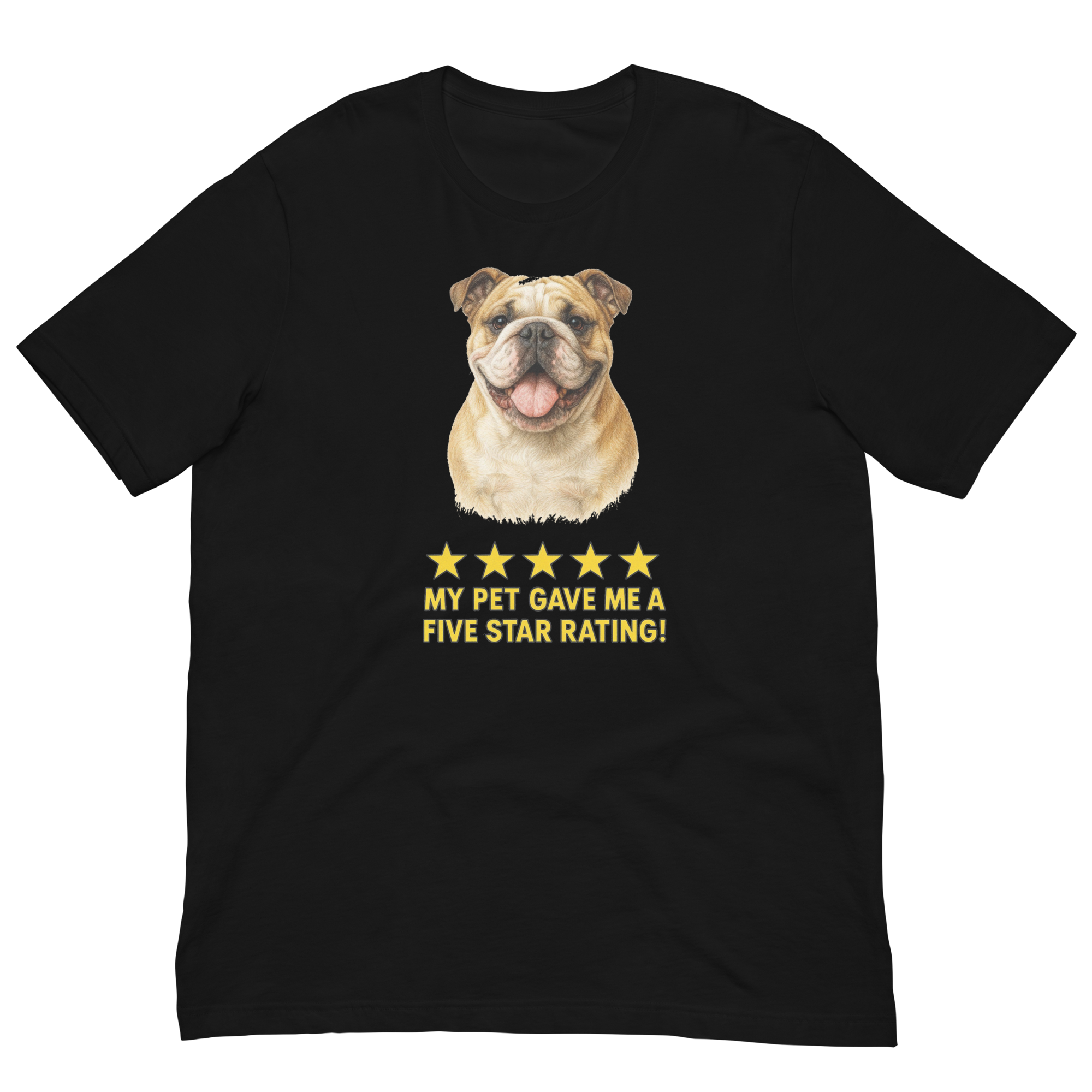 Bulldog Rating Unisex t-shirt