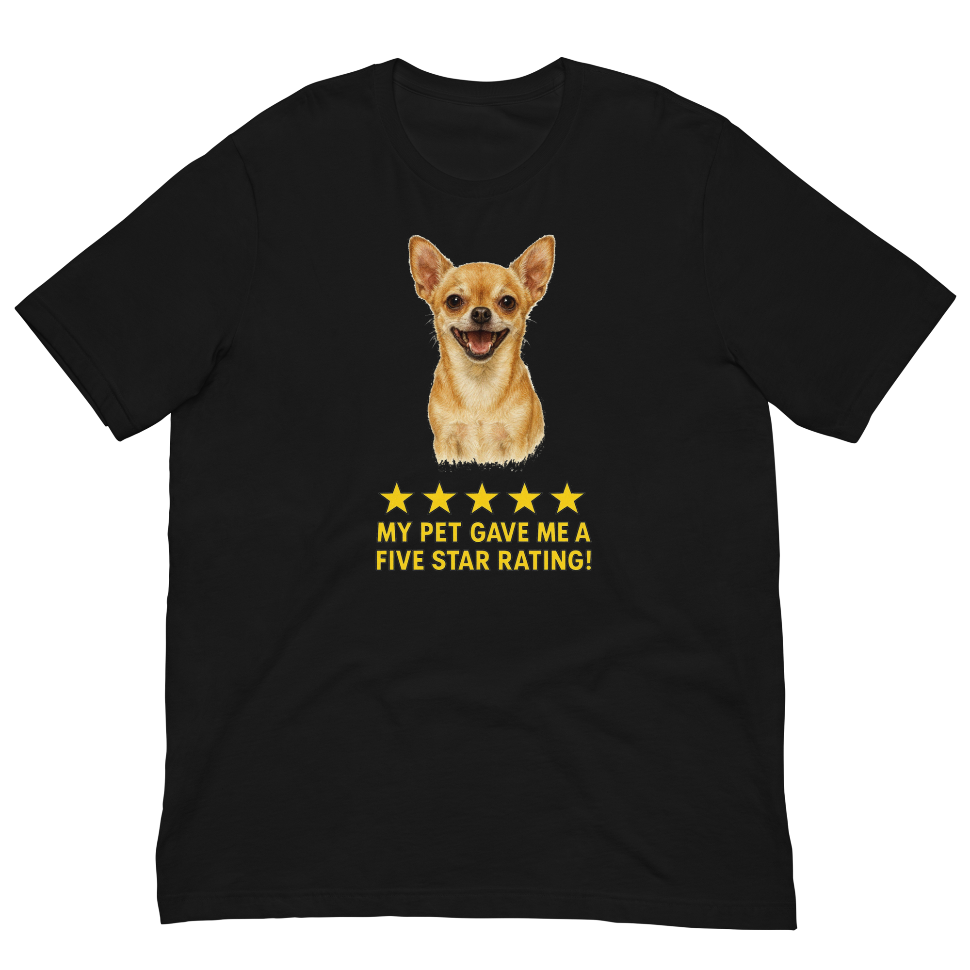 Chihuahua Rating Unisex t-shirt
