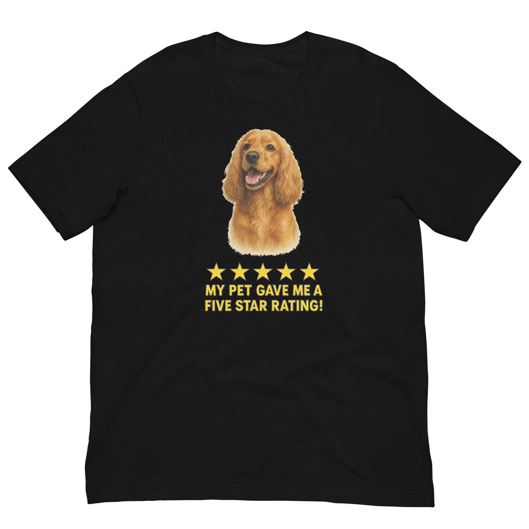Cocker Spaniel Rating Unisex t-shirt