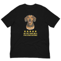 Dachshund Rating Unisex t-shirt