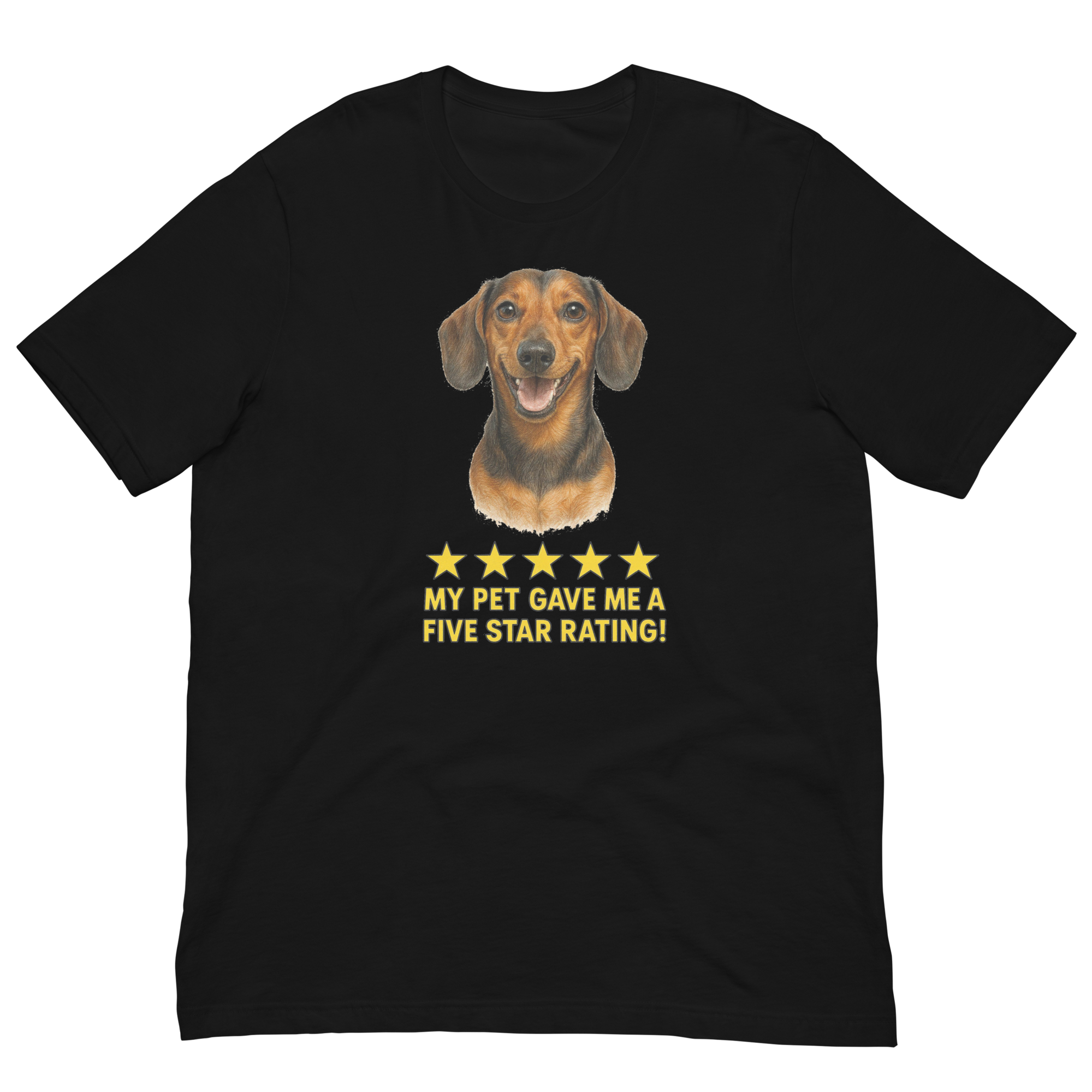 Dachshund Rating Unisex t-shirt