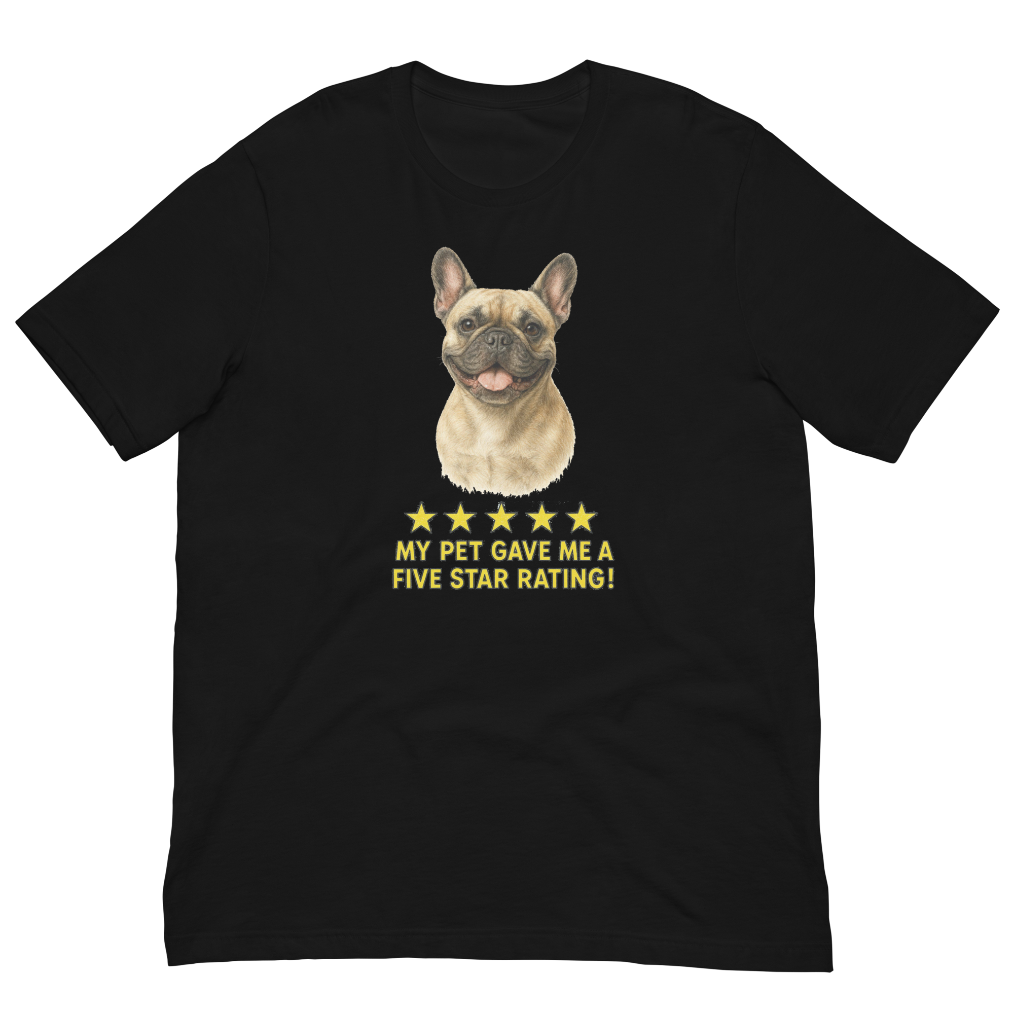 French Bulldog Rating Unisex t-shirt